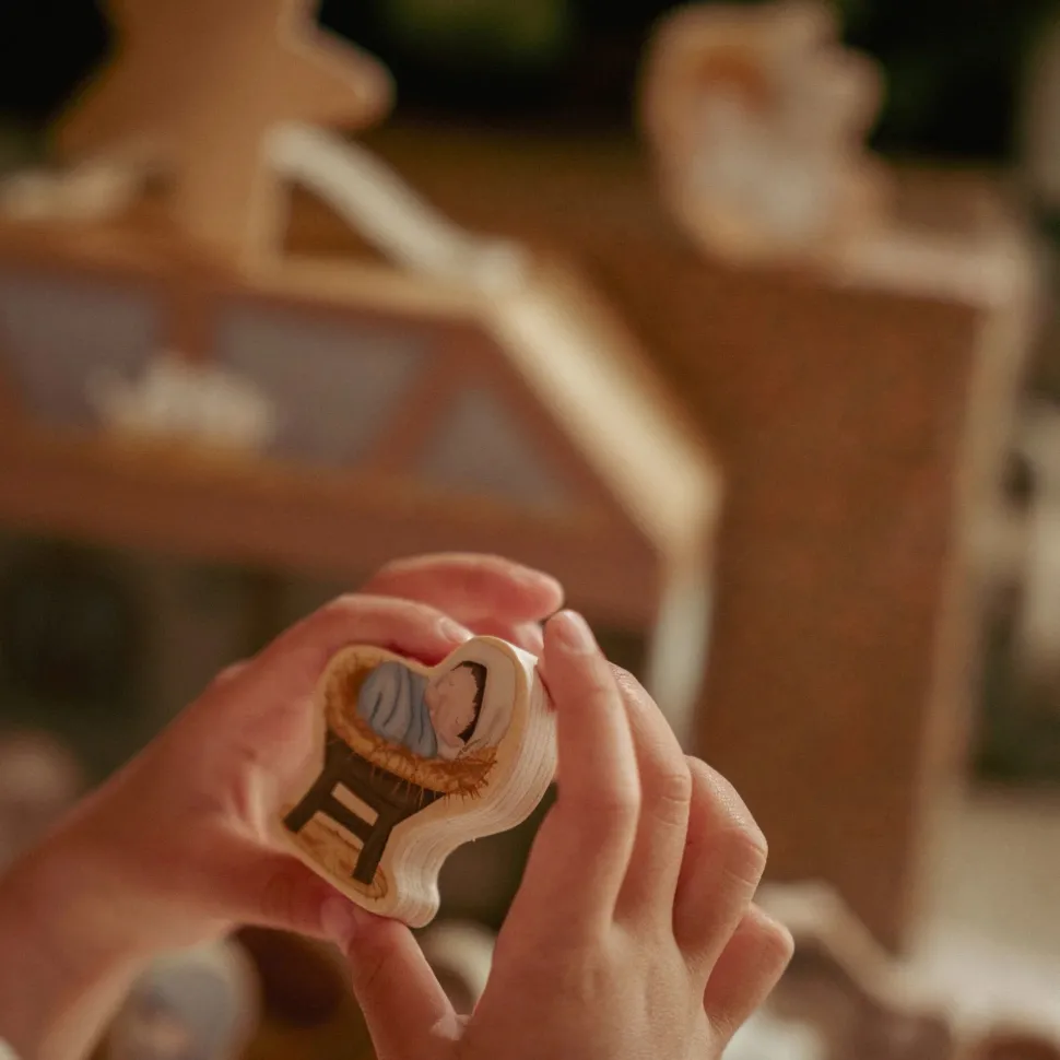 Kerststal speelkoffer