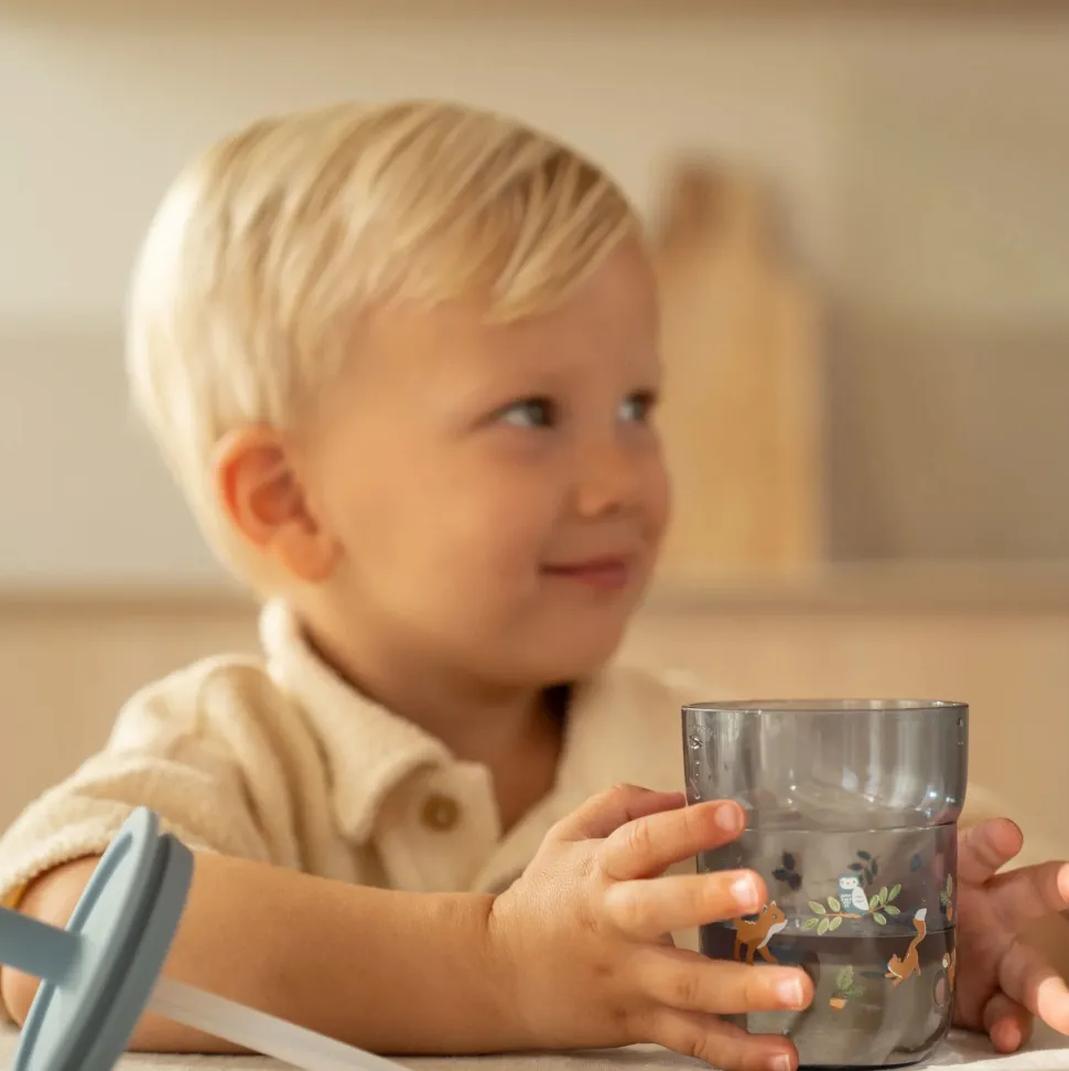 Kinderglas 250 ml Met Rietje Forest Friends