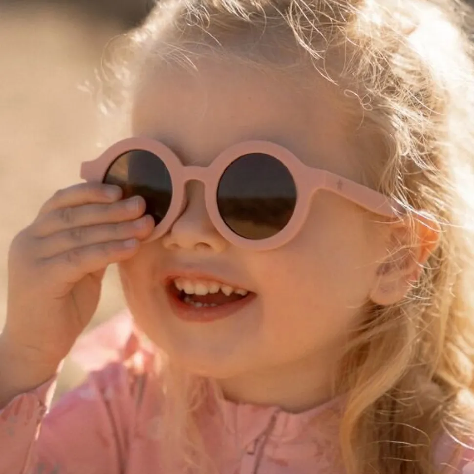 Kinderzonnebril Rond Lichtroze