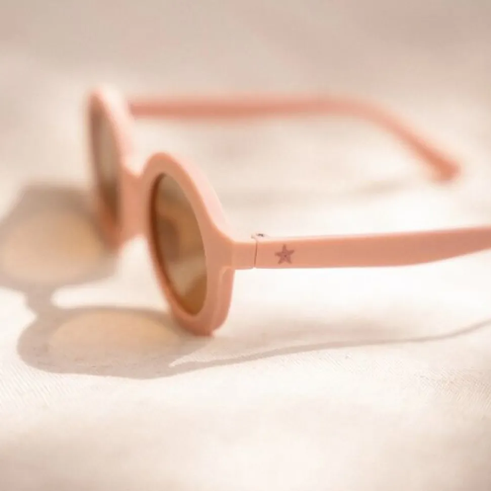 Kinderzonnebril Rond Lichtroze