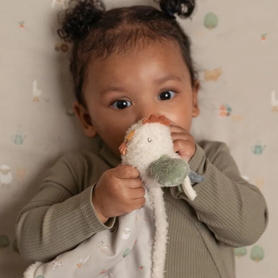 Knuffeldoekje kip Little Farm