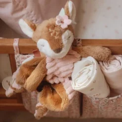 Knuffeldoekje knuffel Hert - Roze - Fairy Garden