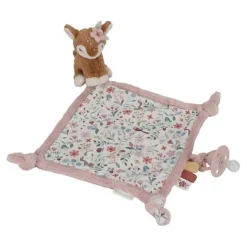 Knuffeldoekje print Hert - Roze - Fairy Garden