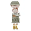 Knuffelpop Boer Jim met kip 35cm