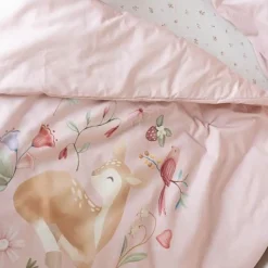 Ledikant dekbedovertrek - Roze - Fairy Garden - Fairy Blossom