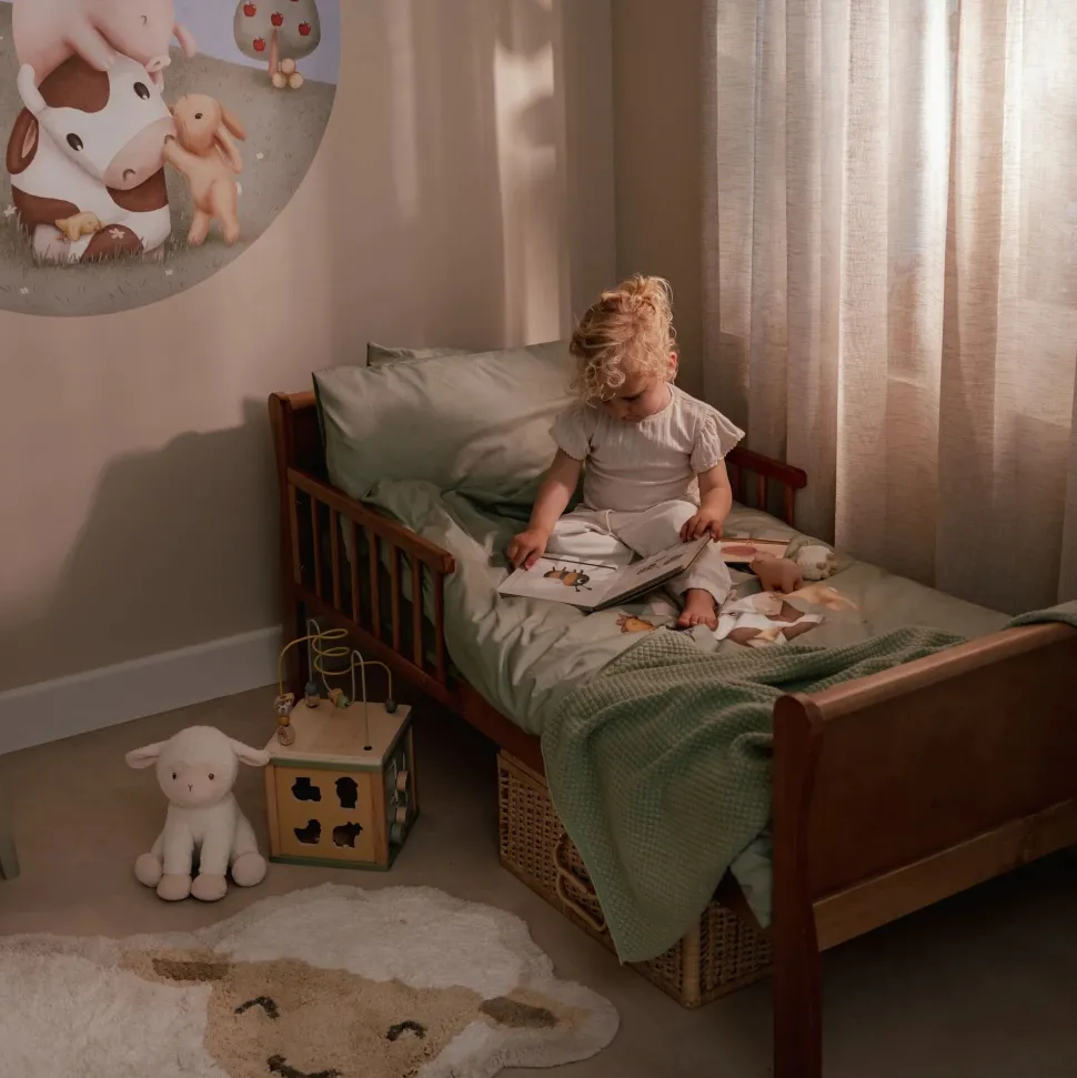 Ledikant dekbedovertrek - Groen - Little Farm