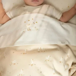 Ledikant deken - Fleece - Beige - Newborn Naturals - Little Goose