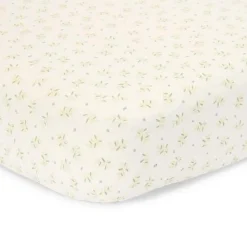 Ledikant hoeslaken - Groen - Essentials - Blueberry Leaves