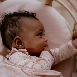 Ledikant hoeslaken – Roze – Essentials