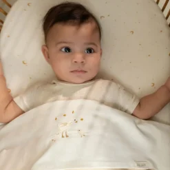 Ledikant hoeslaken - Wit - Newborn Naturals - Little Goose