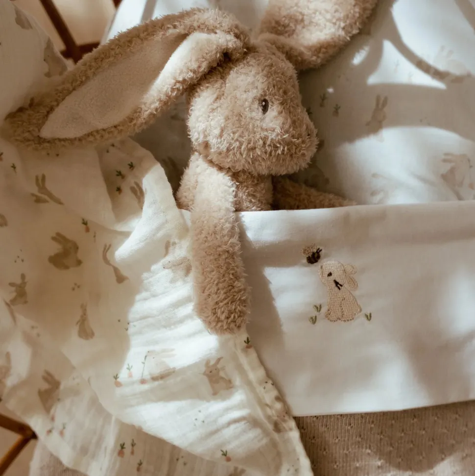 Ledikantlaken - Wit - Newborn Naturals - Baby Bunny