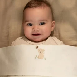 Ledikantlaken - Wit - Newborn Naturals - Baby Bunny