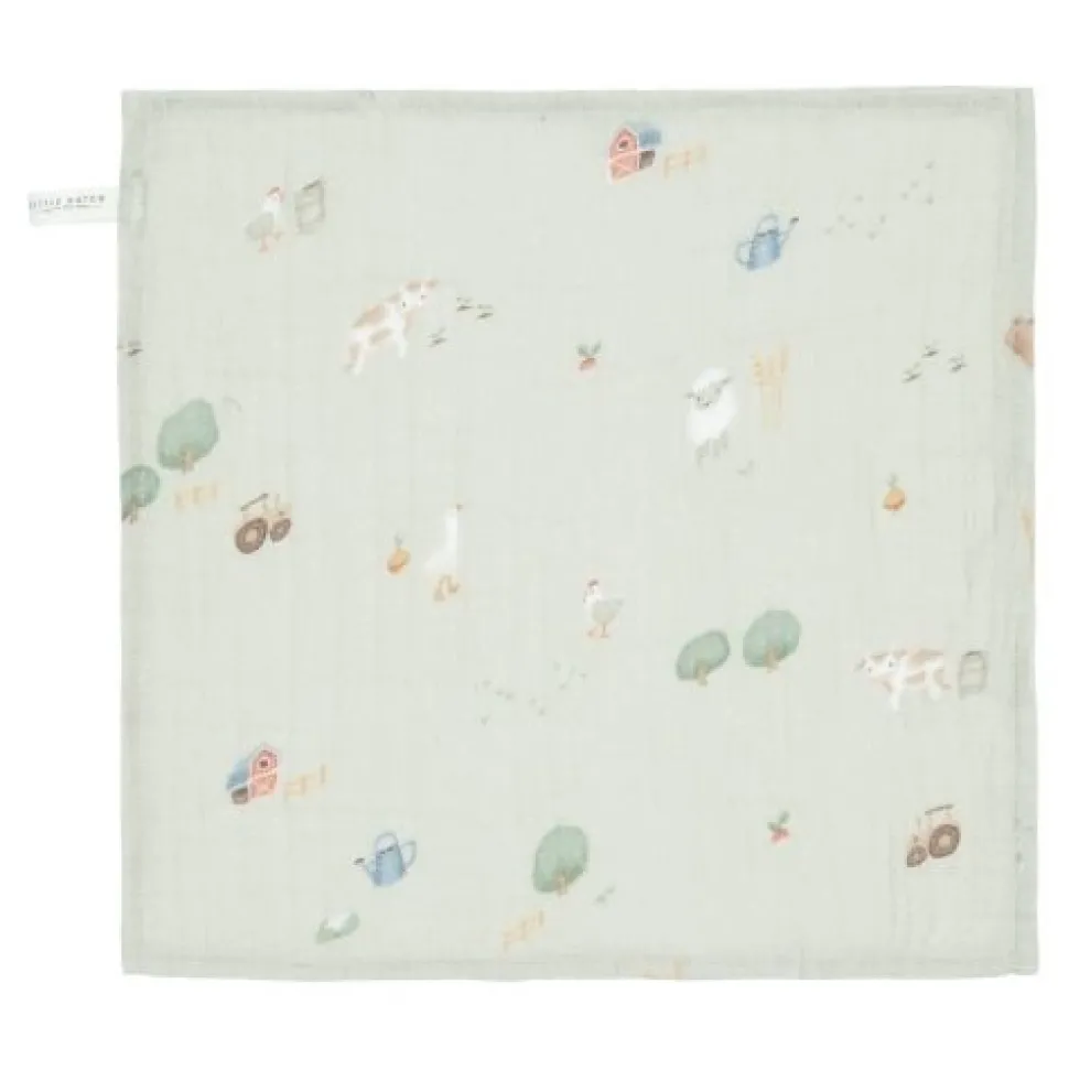 Monddoekjes set - Groen - Little Farm