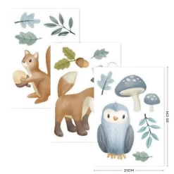 Muurstickers - Meerkleurig - Forest Friends
