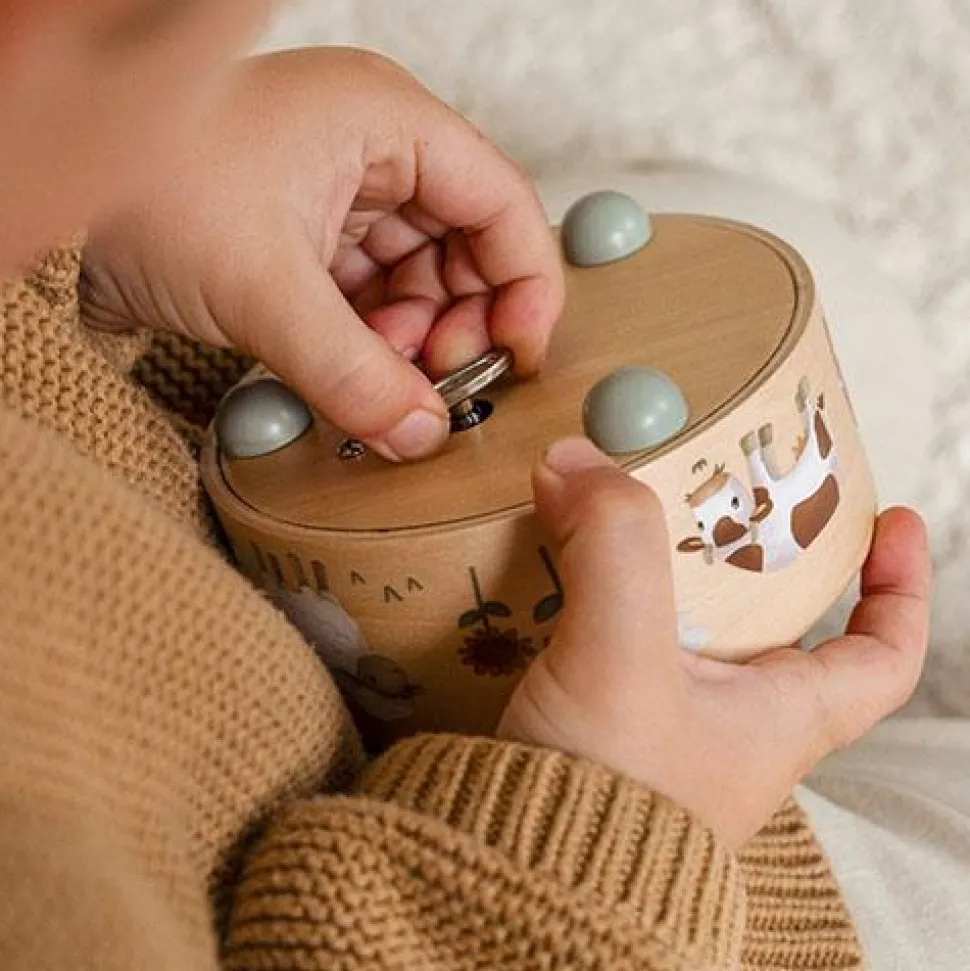 Muziekdoosje - Groen - Little Farm