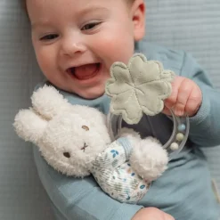 nijntje ringrammelaar - Blauw - Lucky Leaves