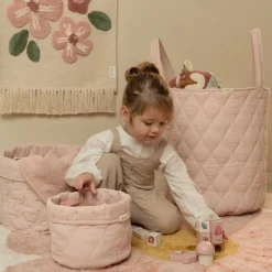 Opbergmand groot - Roze - Essentials