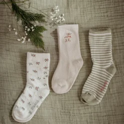 3-pack kerst sokken – Beige