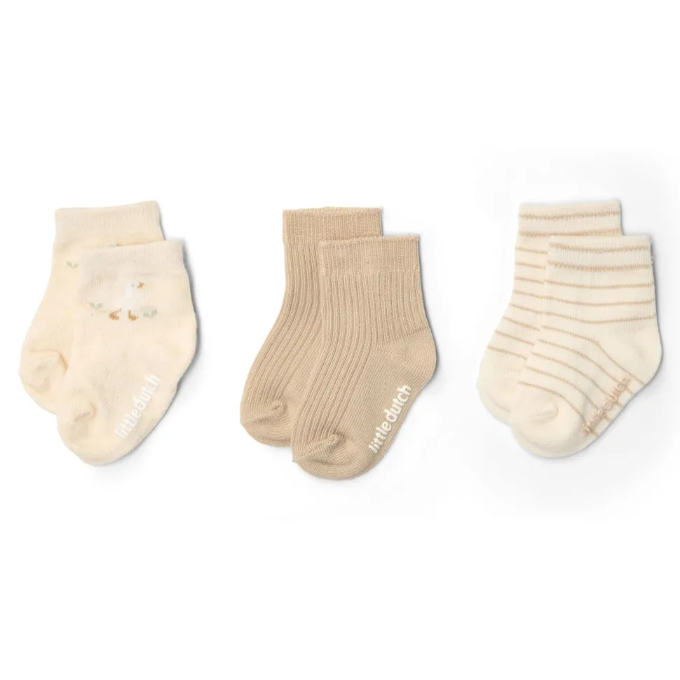 3-pack sokken - Meerkleurig - Newborn Naturals - Little Goose