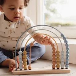 Regenboog telraam - Blauw - Forest Friends