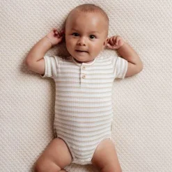 Romper korte mouw - Meerkleurig - Little Farm - Streep