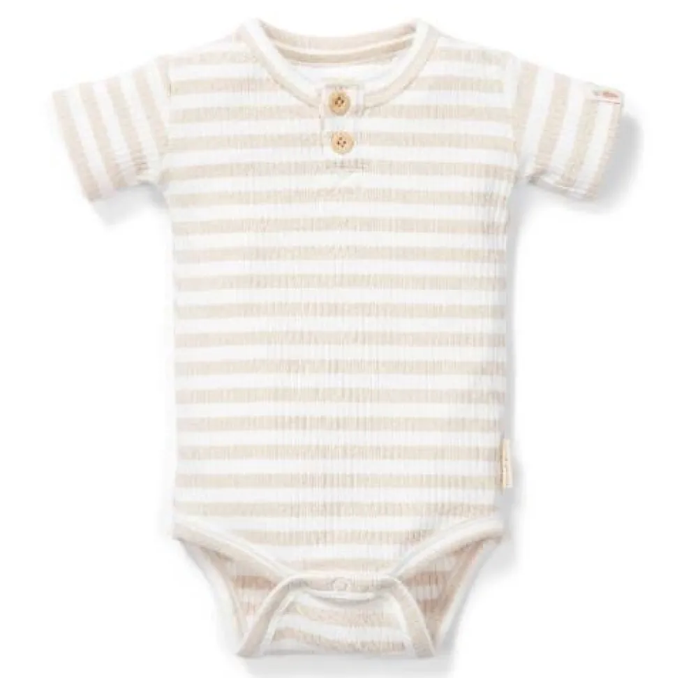 Romper korte mouw - Zand - Newborn Naturals