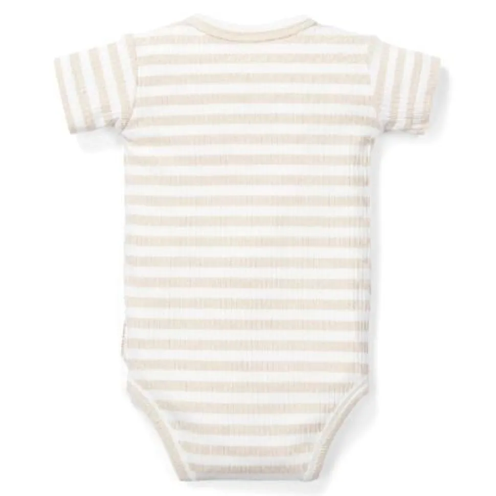 Romper korte mouw - Zand - Newborn Naturals
