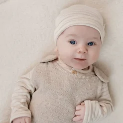 Shirt lange mouw - Beige - Newborn Naturals - Stripe