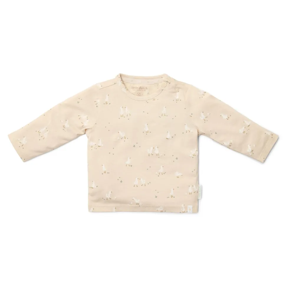 Shirt lange mouw - Beige - Newborn Naturals - Little Goose