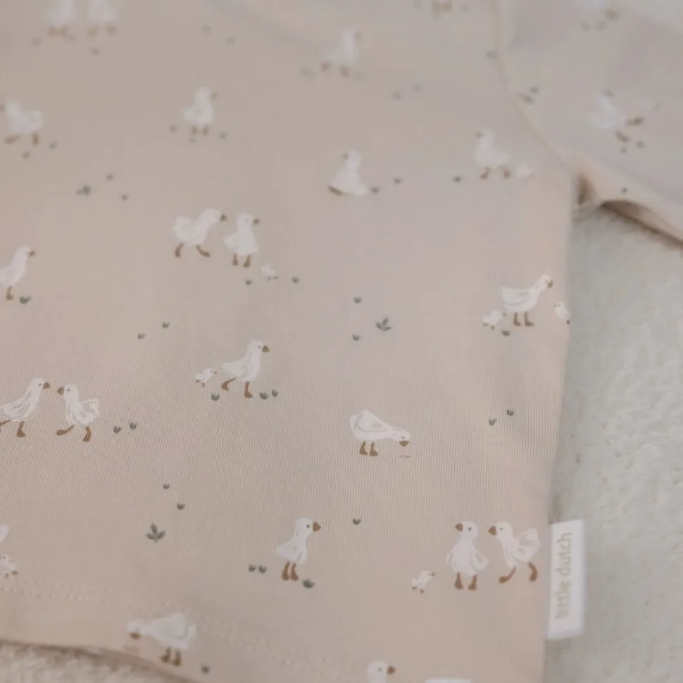 Shirt lange mouw - Beige - Newborn Naturals - Little Goose
