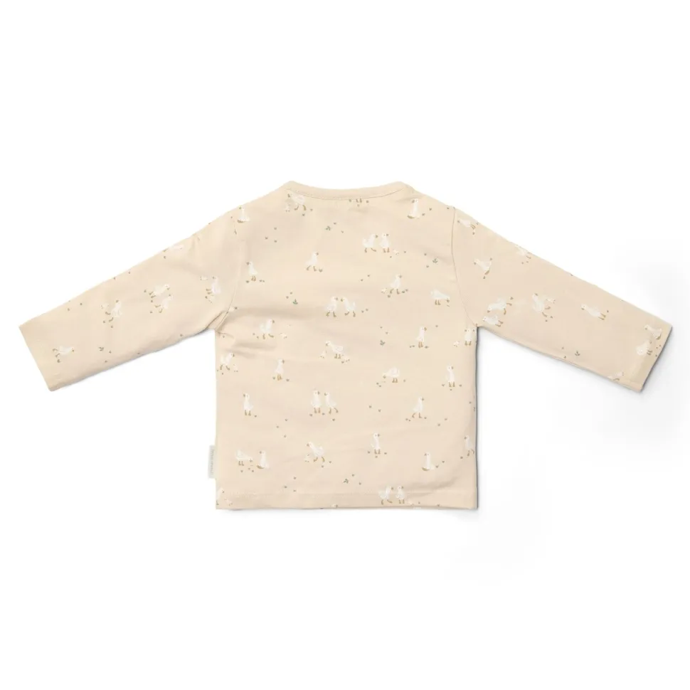 Shirt lange mouw - Beige - Newborn Naturals - Little Goose