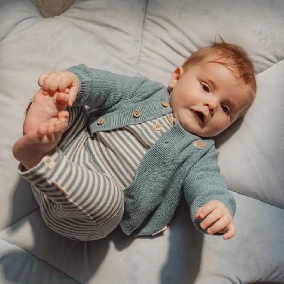 Shirt lange mouw - Blauw - Forest Friends - Stripe