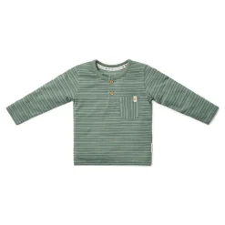 Shirt lange mouw - Groen - Forest Friends - Stripe