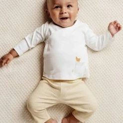 Shirt overslag lange mouw - Wit - Little Farm - Opdruk