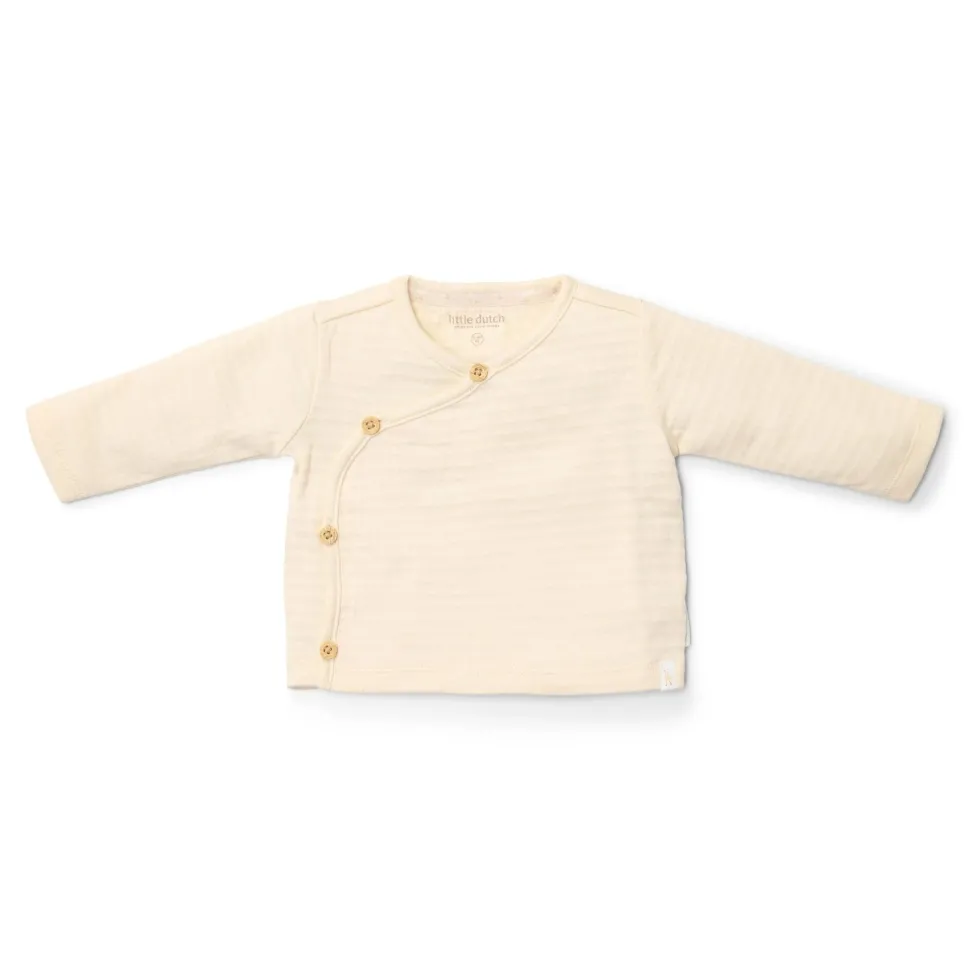 Shirt overslag lange mouw - Beige - Newborn Naturals