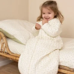 Slaapzak winter 110 cm - Groen - Maat 110 cm - Essentials - Blueberry Leaves