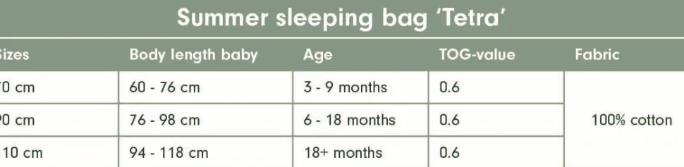 Slaapzak zomer hydrofiel 70 cm Sailors Bay Blue