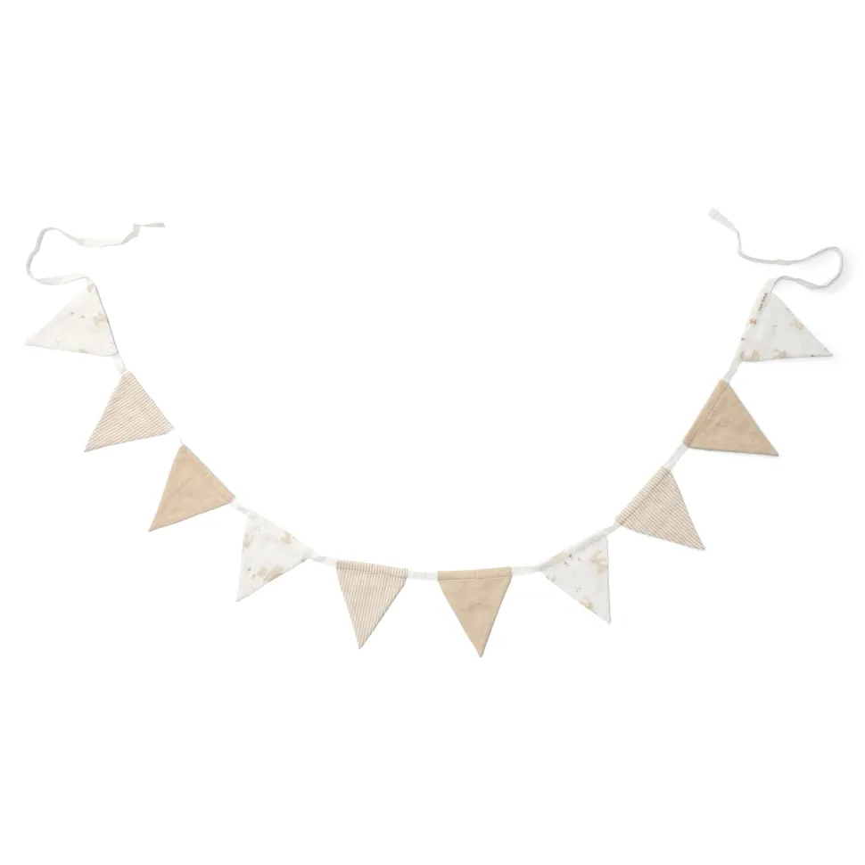 Slinger met vlaggetjes - Wit - Newborn Naturals - Baby Bunny