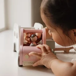 Speelgoed auto met caravan - Meerkleurig - Essentials