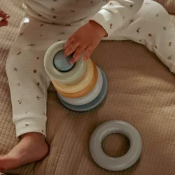 Stapelringen Blauw kunststof