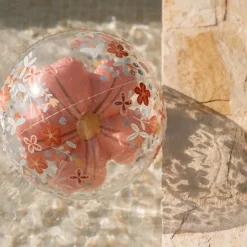 Strandbal 3D Figuur Pink Flowers