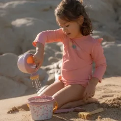 Strandset Pink Flowers set van 5