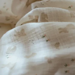 Swaddle - Wit - 120 cm - Newborn Naturals - Baby Bunny