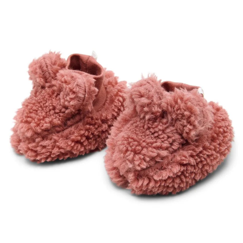 Teddy slofjes - Roze - Newborn Naturals
