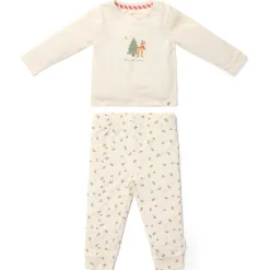 Tweedelige kerst pyjama – Beige
