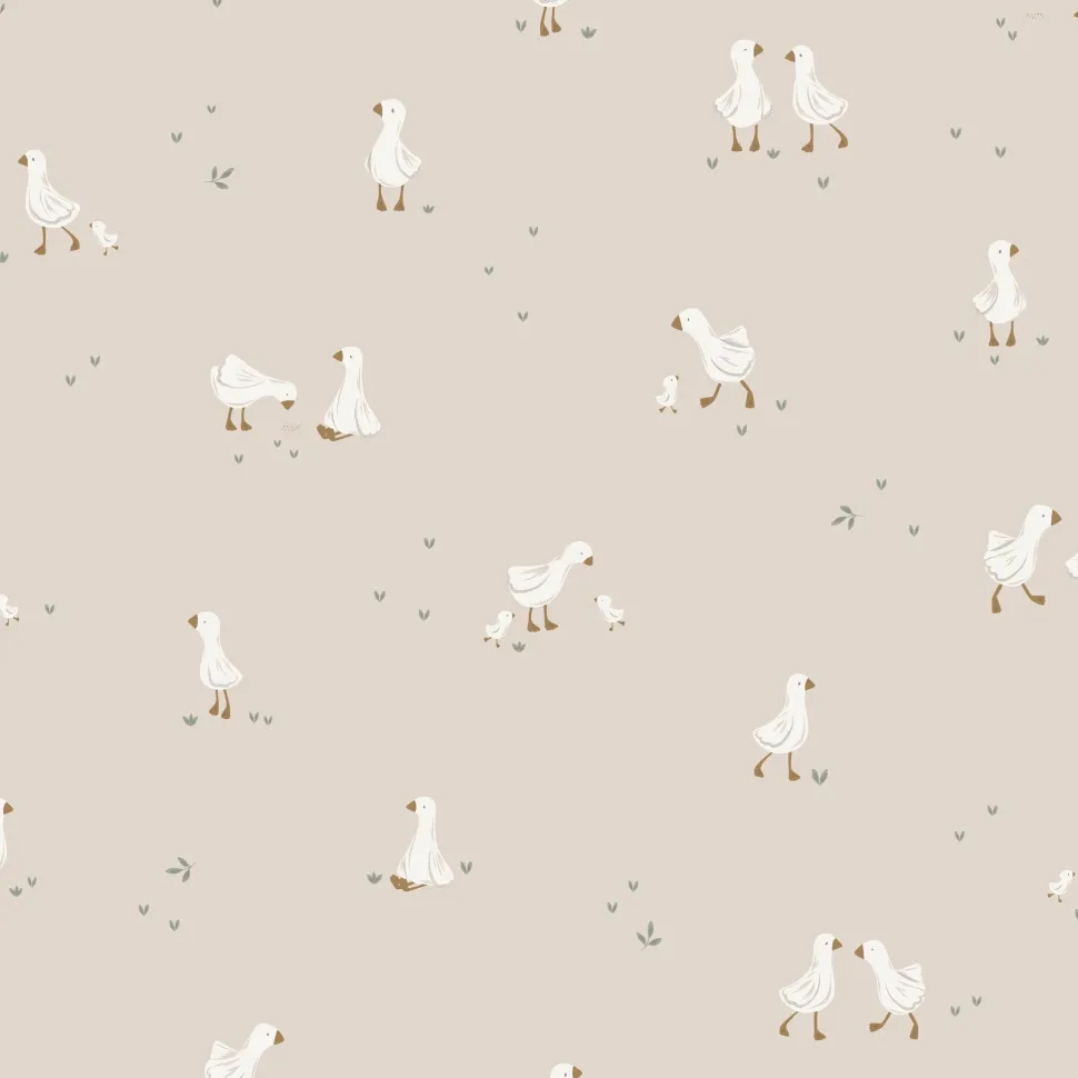 Vliesbehang – Beige – Little Goose