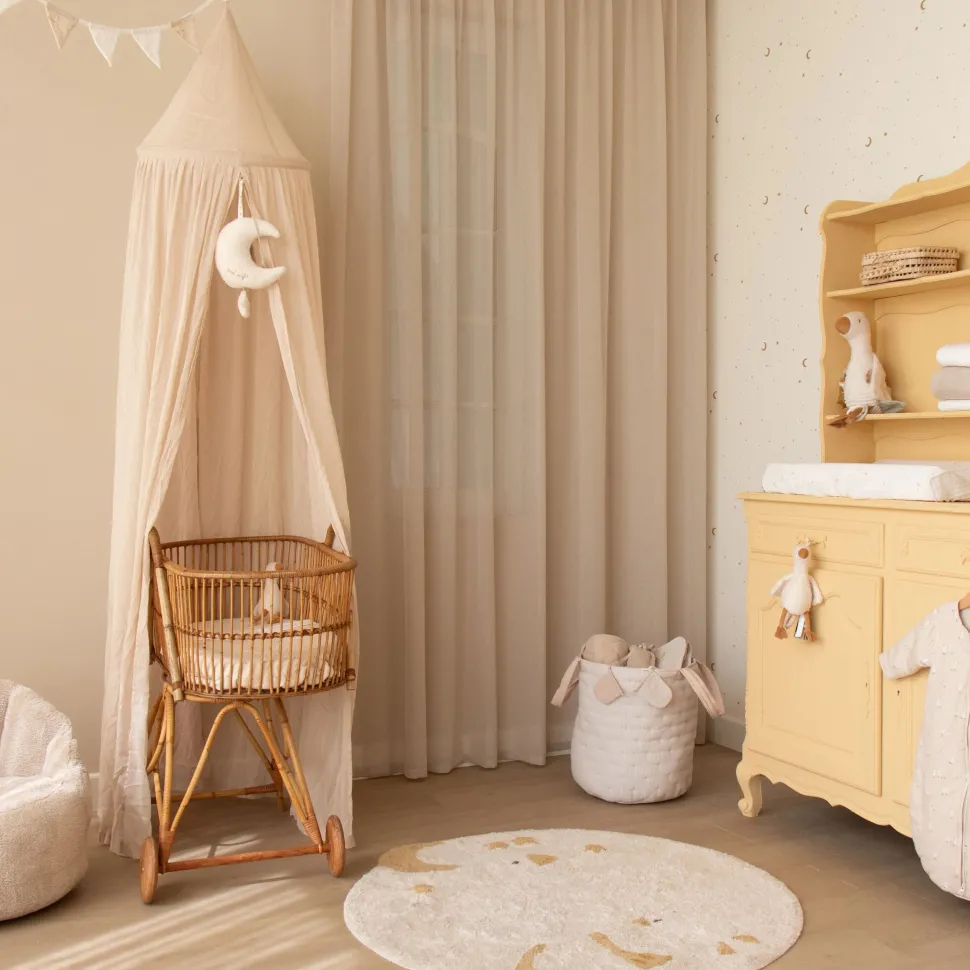 Vloerkleed rond - Wit - Newborn Naturals - Little Goose