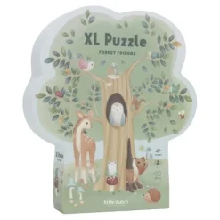 Vloerpuzzel - Blauw - Forest Friends