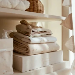 Wiegdeken - Fleece - Beige - Newborn Naturals - Little Goose