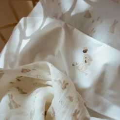 Wieglaken - Wit - Newborn Naturals - Baby Bunny